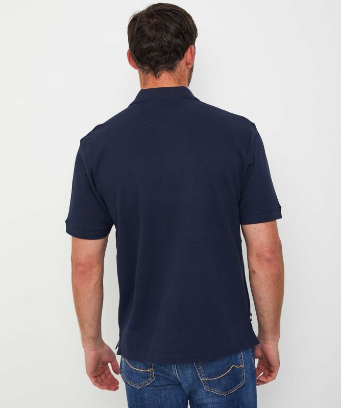 Aquascutum Club Check Panel Polo Shirt
