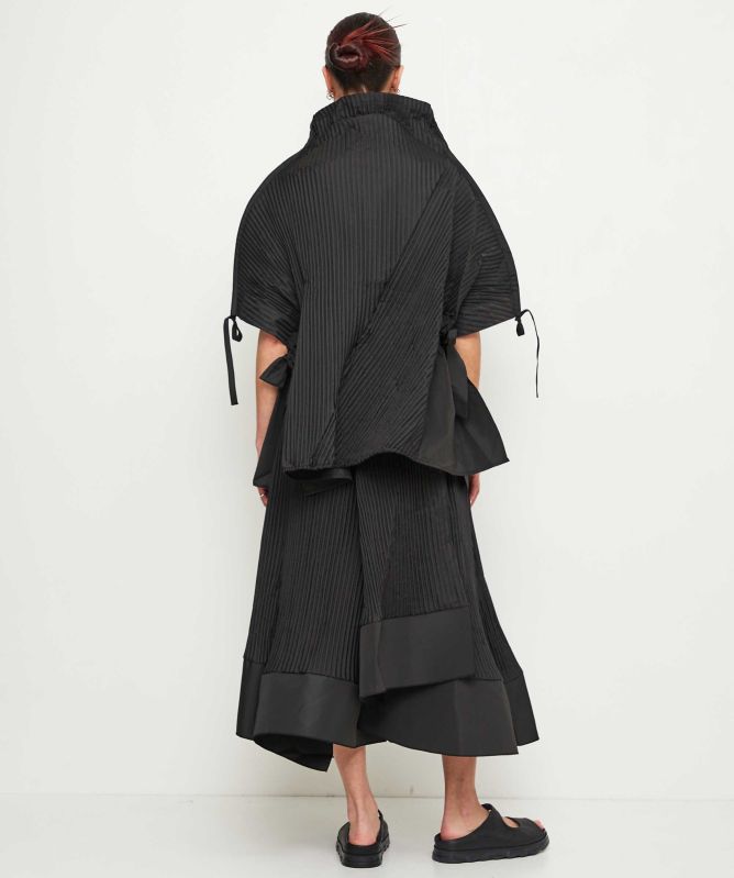 Bize Pleated Midi Skirt