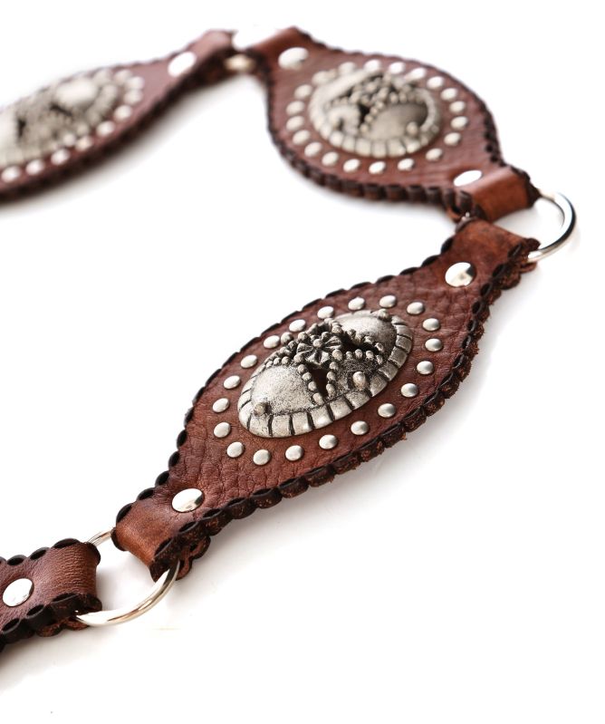 Nanni Ornate Leather Belt