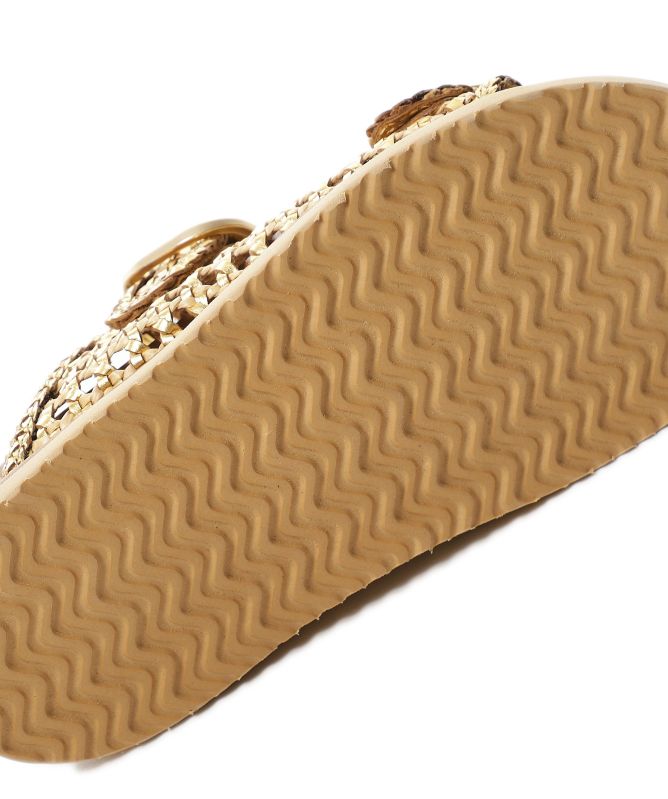 INUOVO Raffia Slider Sandals