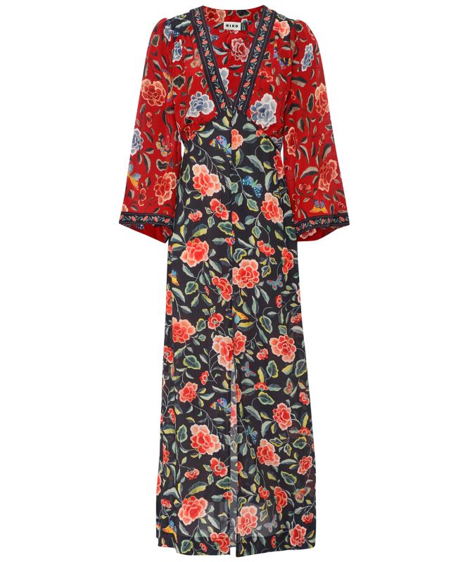 RIXO Dahlia Floral Midi Dress