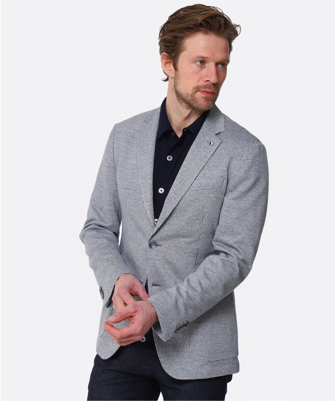 BOSS Linen Houndstooth C-Hanry-J-222 Jacket