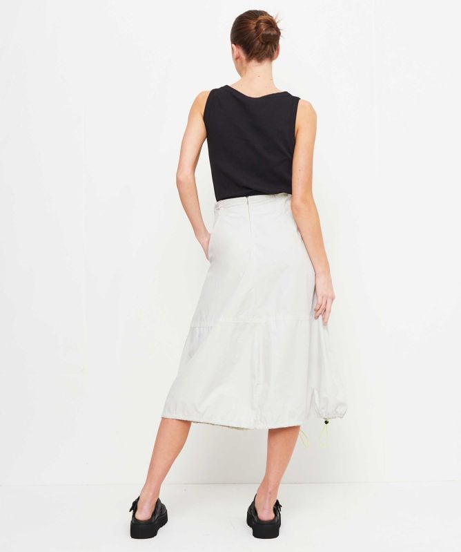 Lurdes Bergada Flared Drawstring Midi Skirt