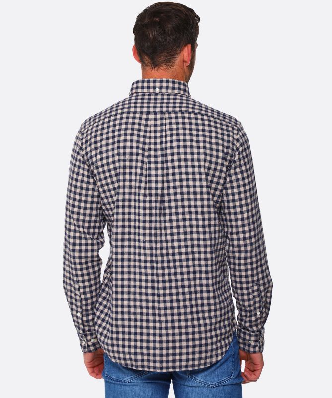 Hartford Flannel Gingham Pitt Shirt
