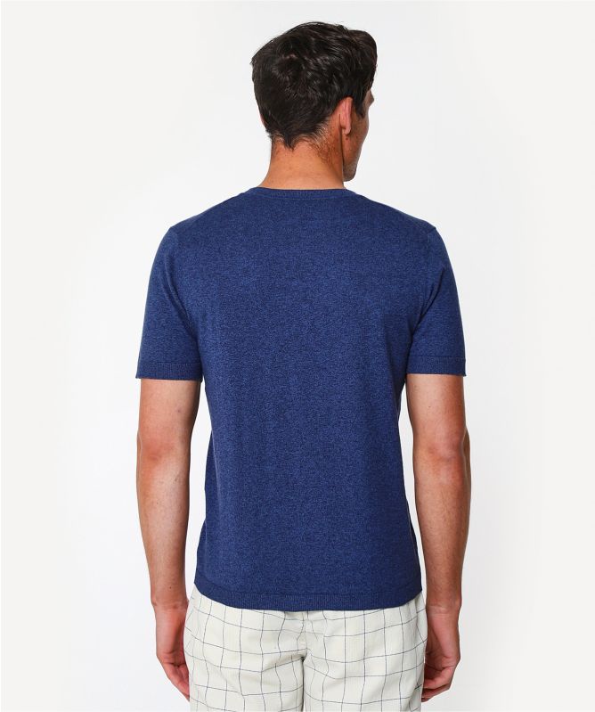 Thomas Maine Cotton Cashmere Henley T-Shirt