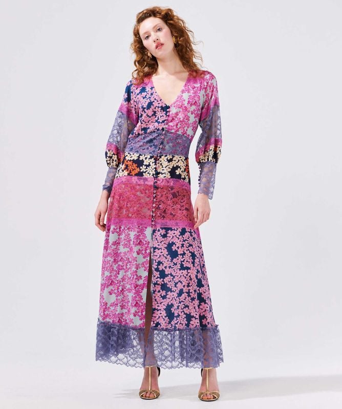 Hayley Menzies Cherry Blossom Girl Silk Dress