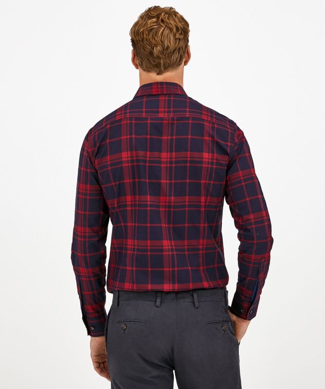 Hackett Slim Fit Plaid Flannel Shirt