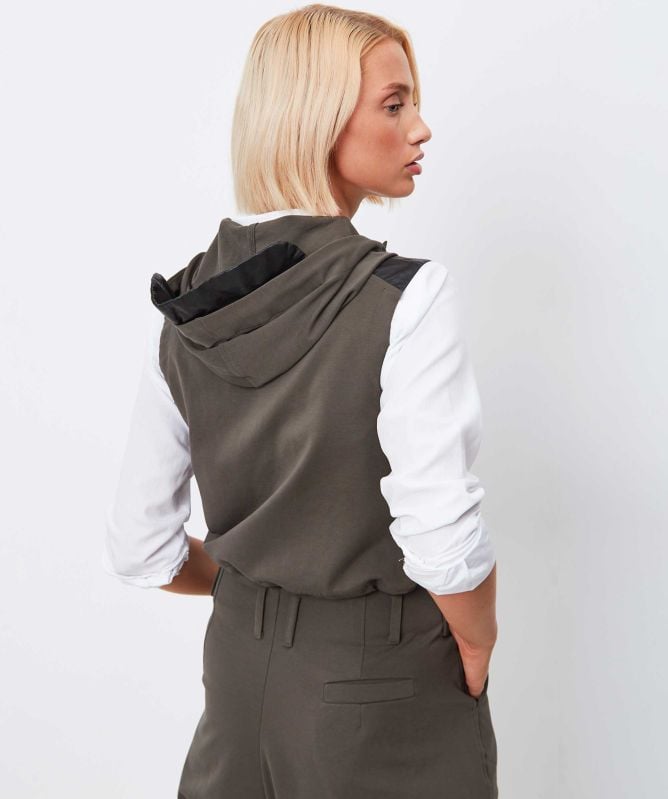 Lurdes Bergada Harry Hooded Waistcoat