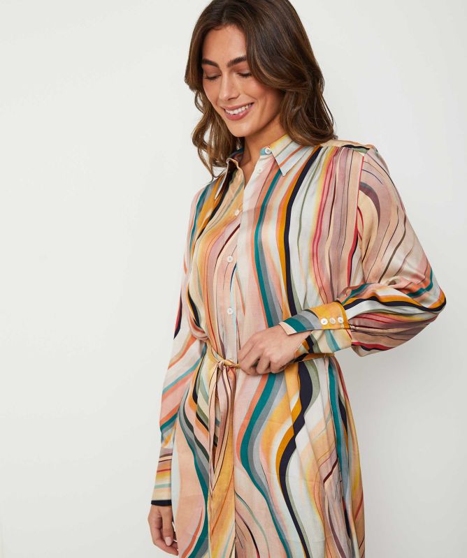 paul smith shirt dress Paul Smith Dusky Swirl Shirt Dress