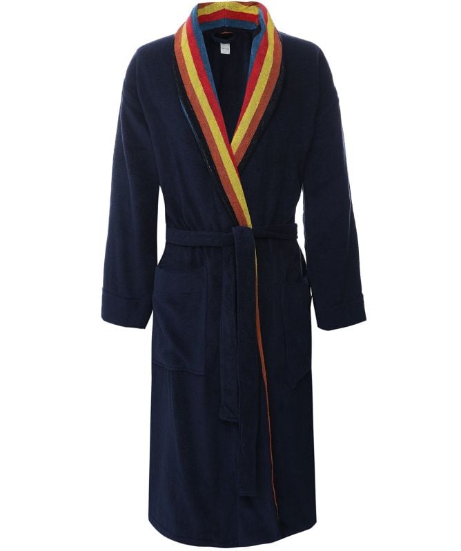 Paul Smith Artist Stripe Trim Dressing Gown