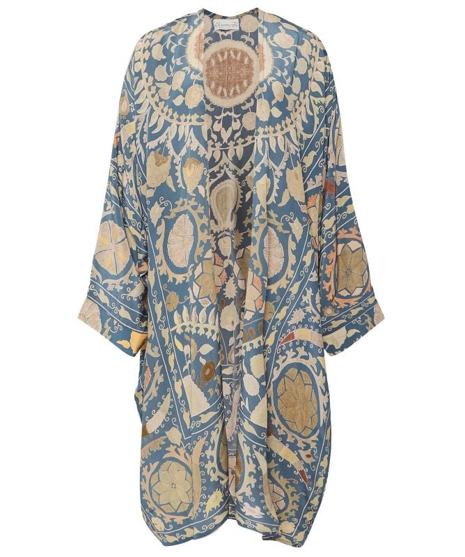 One Hundred Stars Susani Blue Grande Kimono