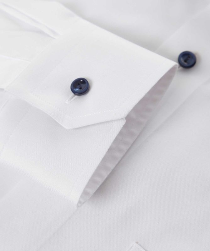 Eton Classic Fit Contrast Button Shirt