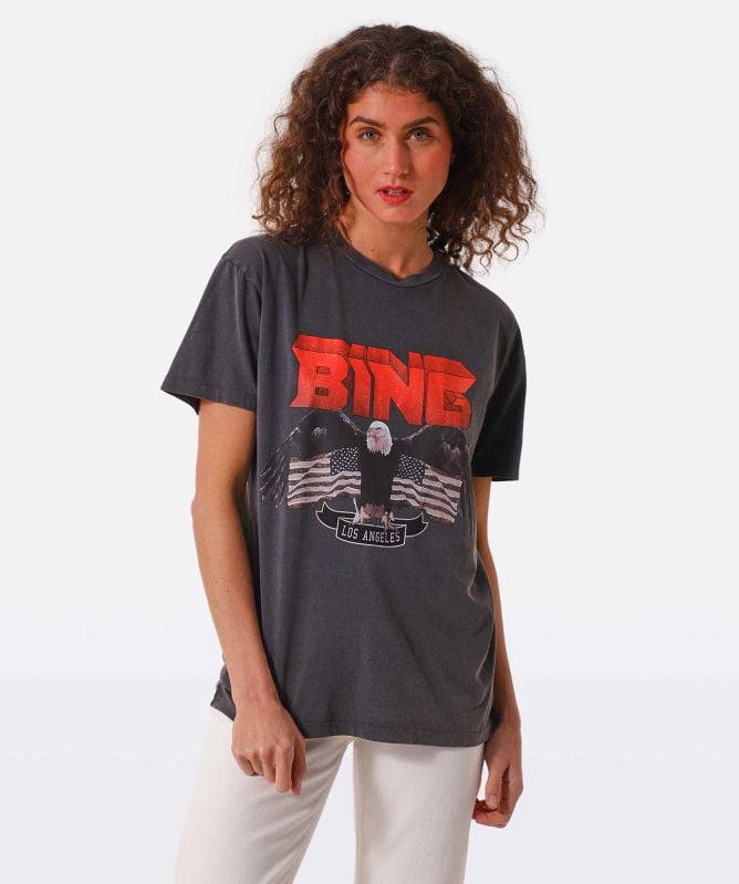 ANINE BING ヴィンテージ風Tシャツ ブラック - メルカリ