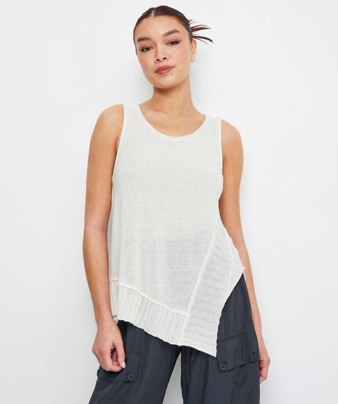 Lurdes Bergada Asymmetrical Knit Vest