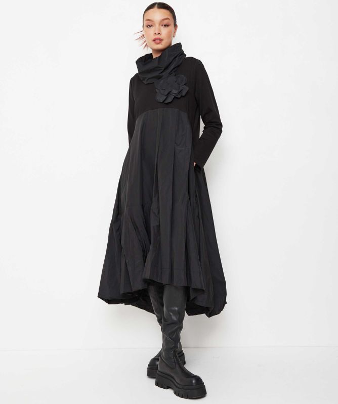 Bize Taffeta Rose Dress