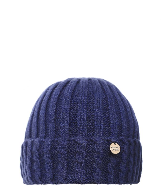 Holland Cooper Cable Knit Bobble Hat