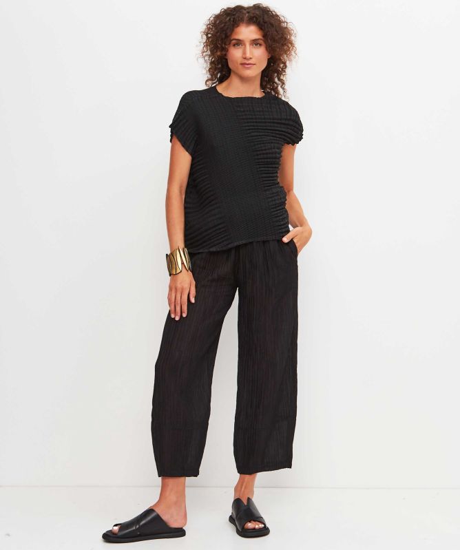 Thanny Pleated Cropped Trousers