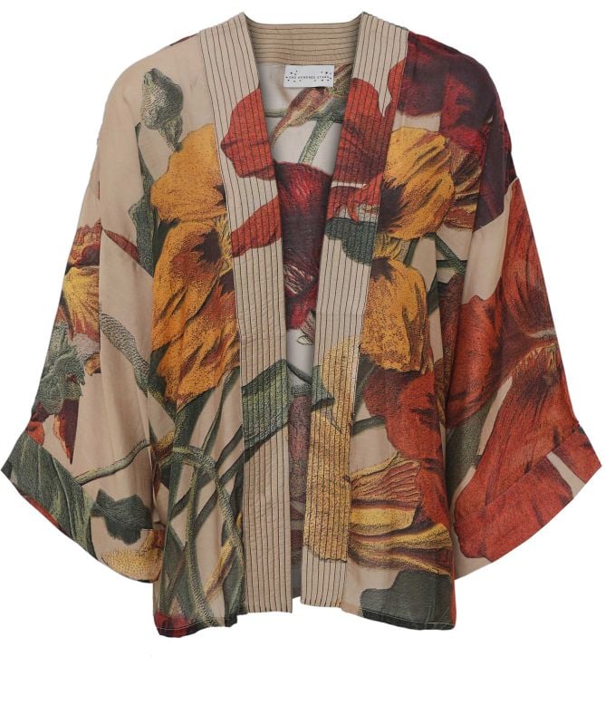 One Hundred Stars Short Nasturtium Kimono