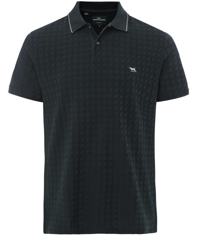 Rodd and Gunn Waffle Texture Glen Albyn Polo