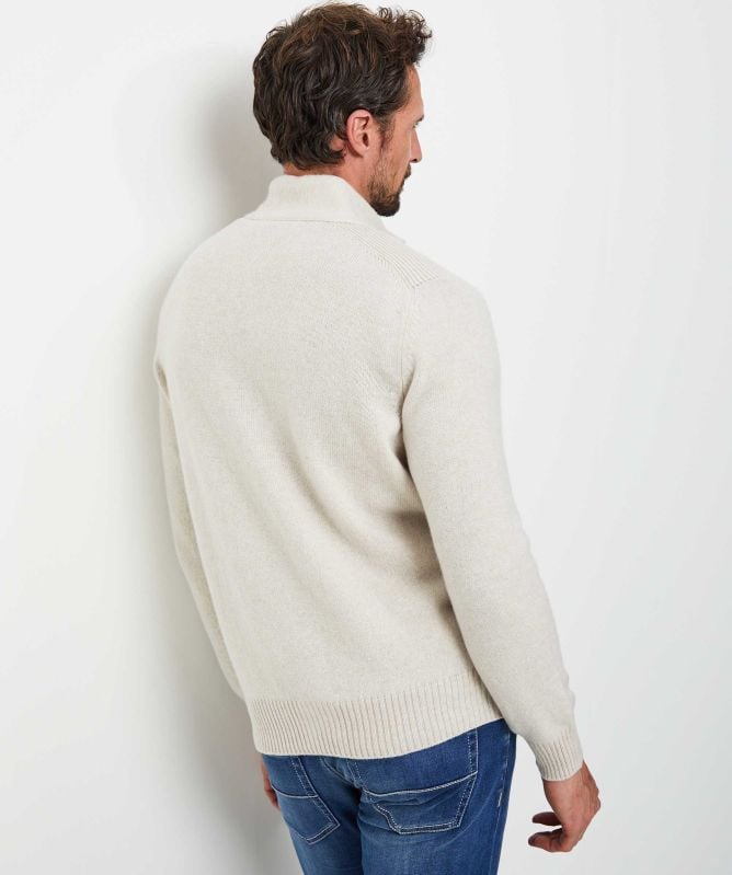 Gran Sasso Virgin Wool Zip-Through Cardigan