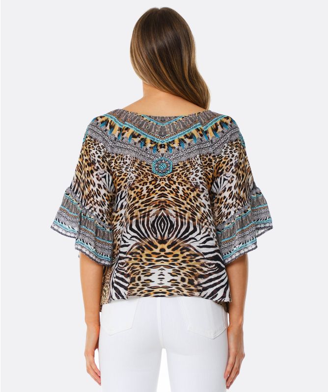 Inoa Savannah Silk Boho Top