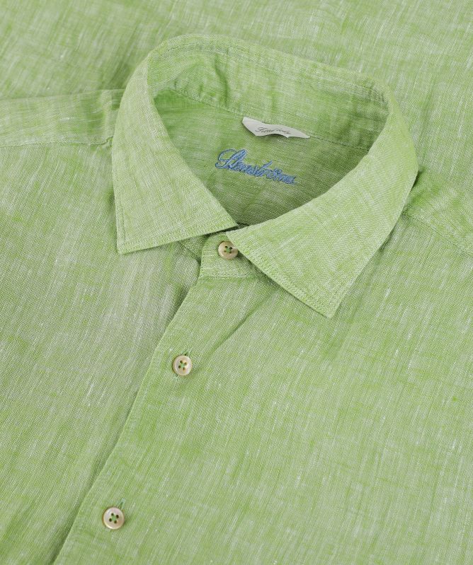Stenstroms Fitted Body Linen Shirt