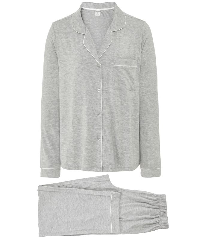 Chelsea Peers Modal Long Button Up Pajamas