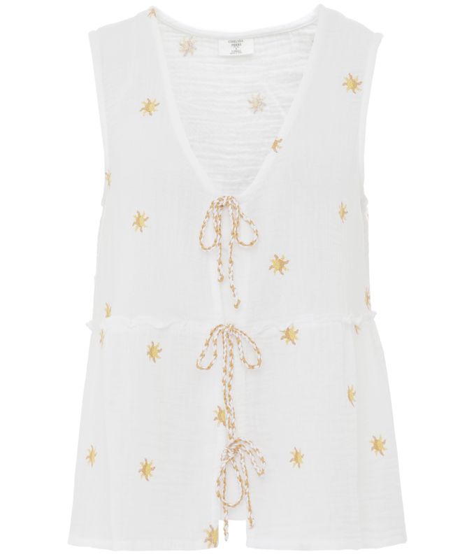 Chelsea Peers Embroidered Sunburst Cami Top