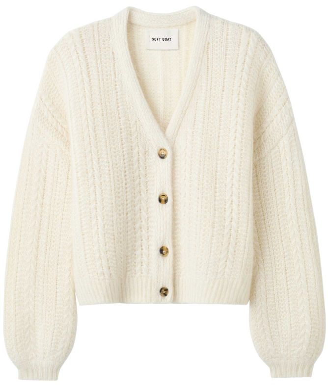 Soft Goat Silk Knit Cardigan