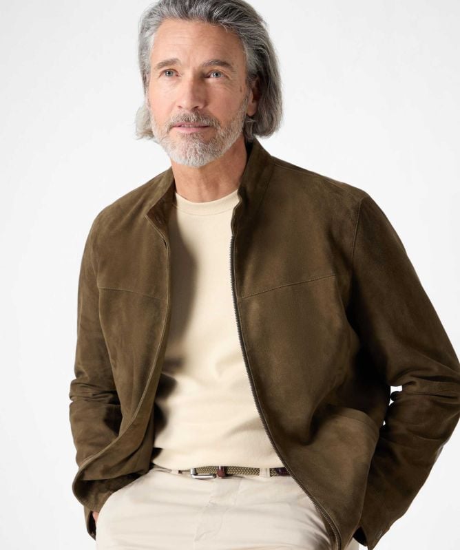 Oliver Sweeney Suede Dimson Biker Jacket