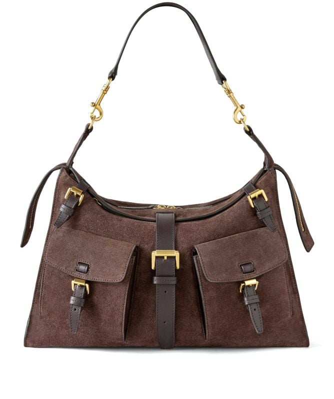 Mulberry Suede Roxanne Shoulder Bag