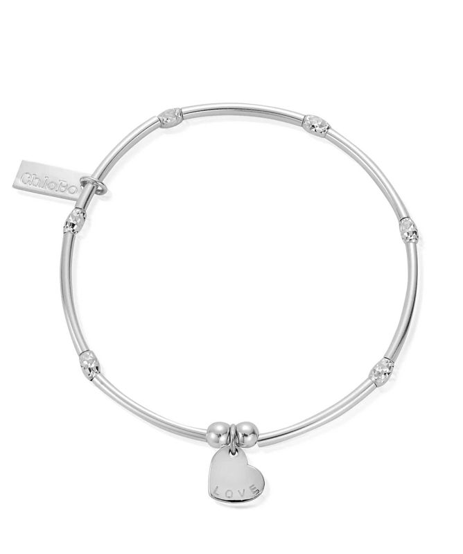 ChloBo Mini Noodle Sparkle Rice Love Disc Bracelet
