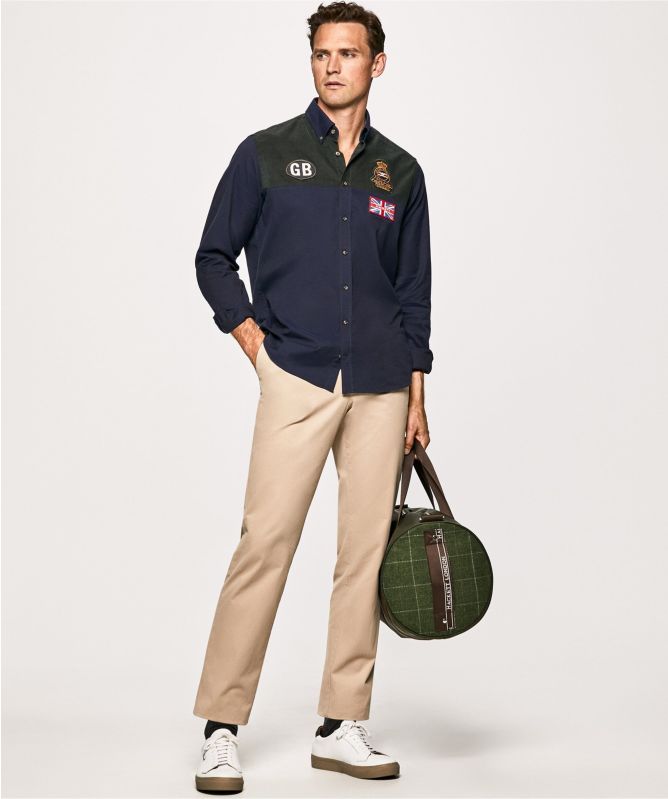 Hackett GB Badge Oxford Shirt