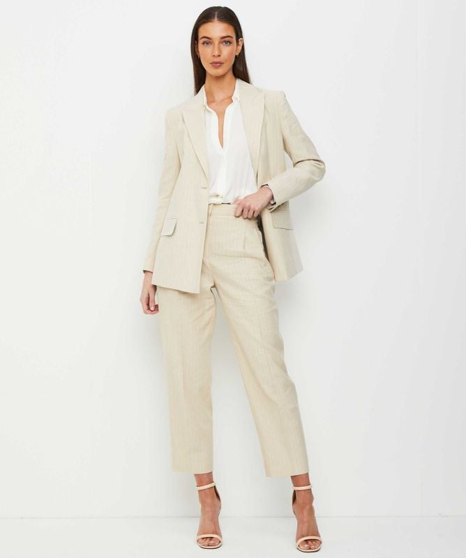 Paul Smith Pinstripe Cropped Suit Trousers