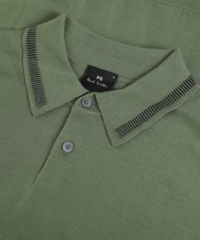 Paul Smith Merino Long Sleeve Polo Shirt