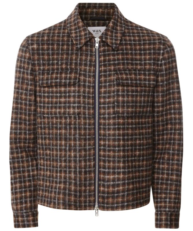 Wax London Wool Check Osier Jacket