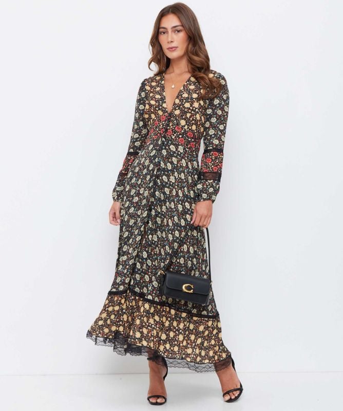 RIXO Raven Midi Dress