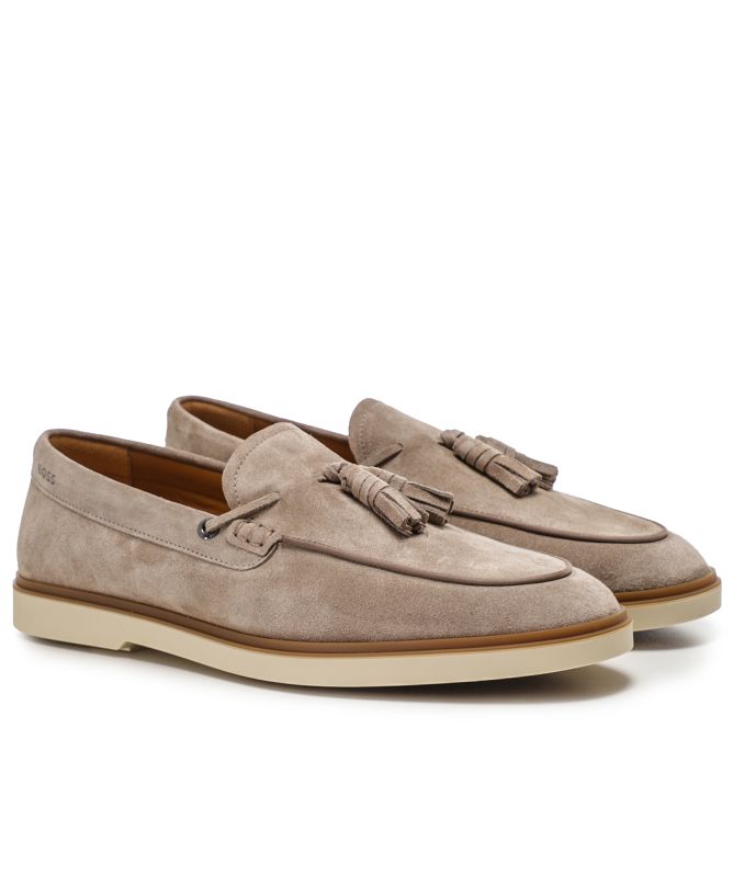 BOSS Hedley Suede Tassel Loafers