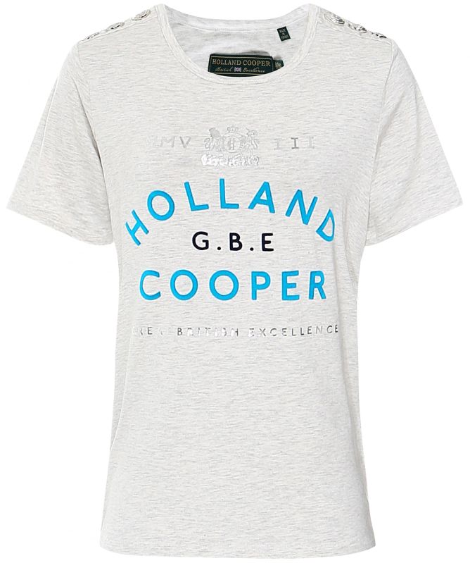 Holland Cooper GBE Flock Logo Tee