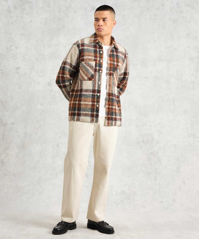 Wax London Bobble Wool Whiting Overshirt