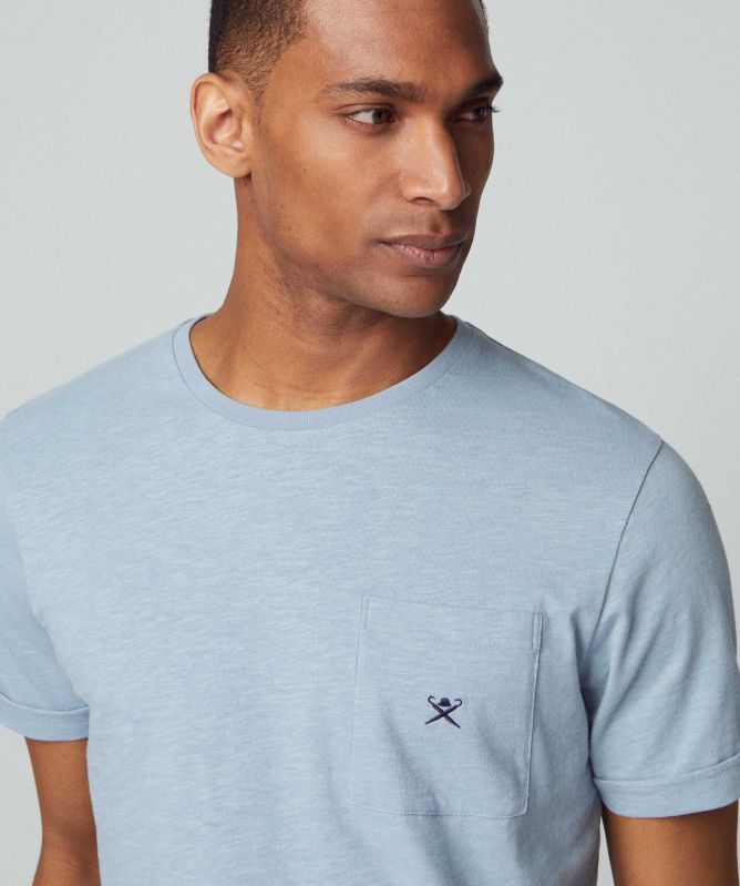 Hackett Cotton Linen Pocket T-Shirt