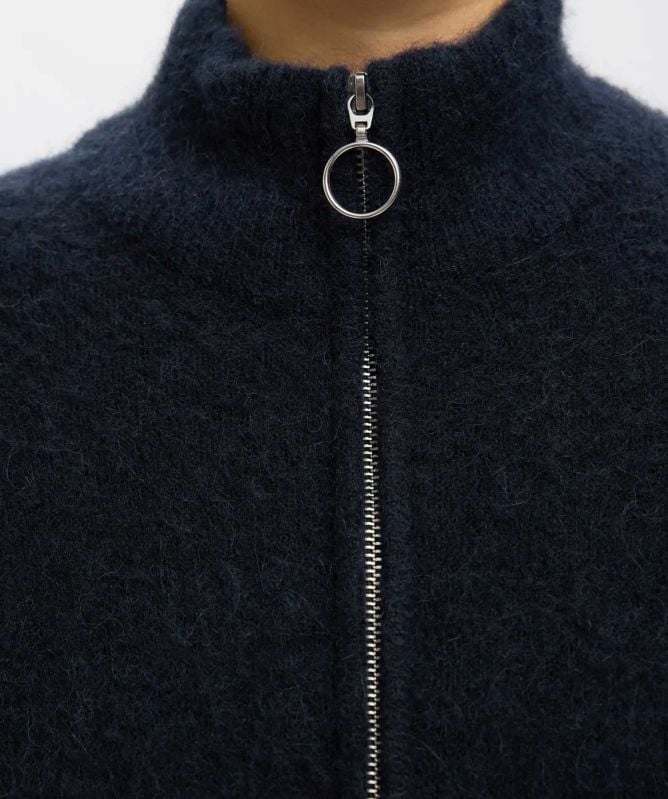 Selected Sia Ring Zip Cardigan