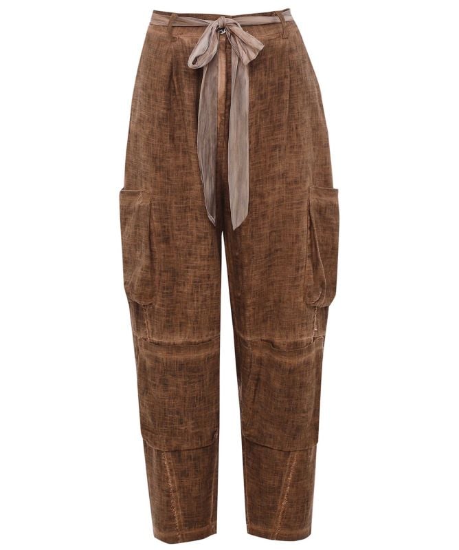 Sanctamuerte Linen Pocket Trousers
