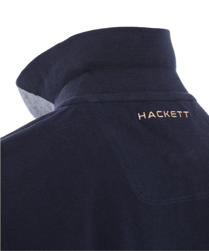 Hackett AMR Jacquard Collar Polo Shirt