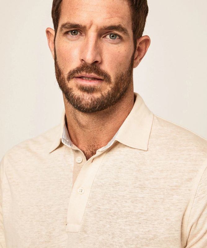 Hackett Linen Polo Shirt