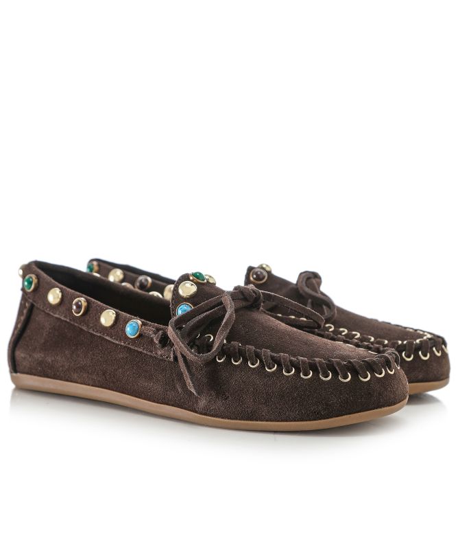 INUOVO Jewel Stud Moccasins