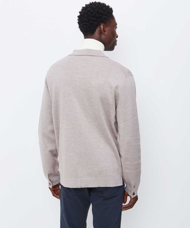 Thomas Maine Merino Pocket Overshirt