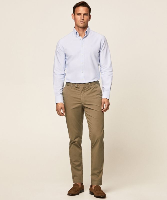 Hackett Slim Fit Washed Oxford Shirt