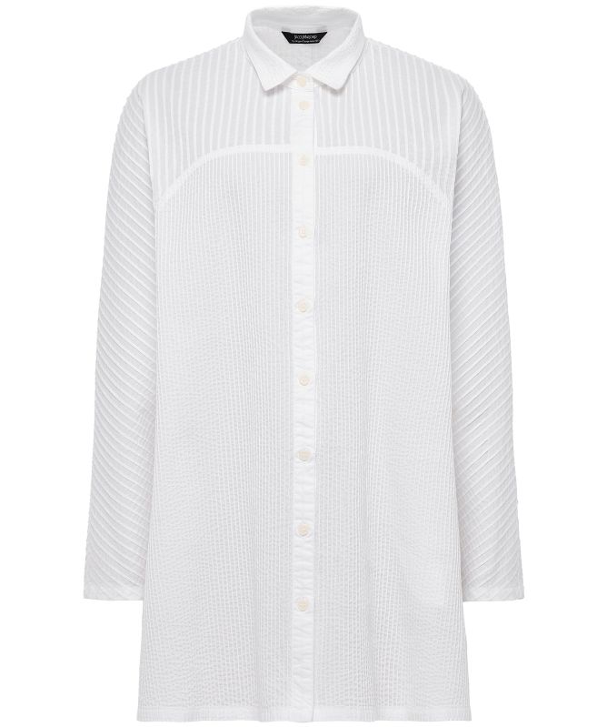Yaccomaricard A-Line Pintuck Lawn Shirt
