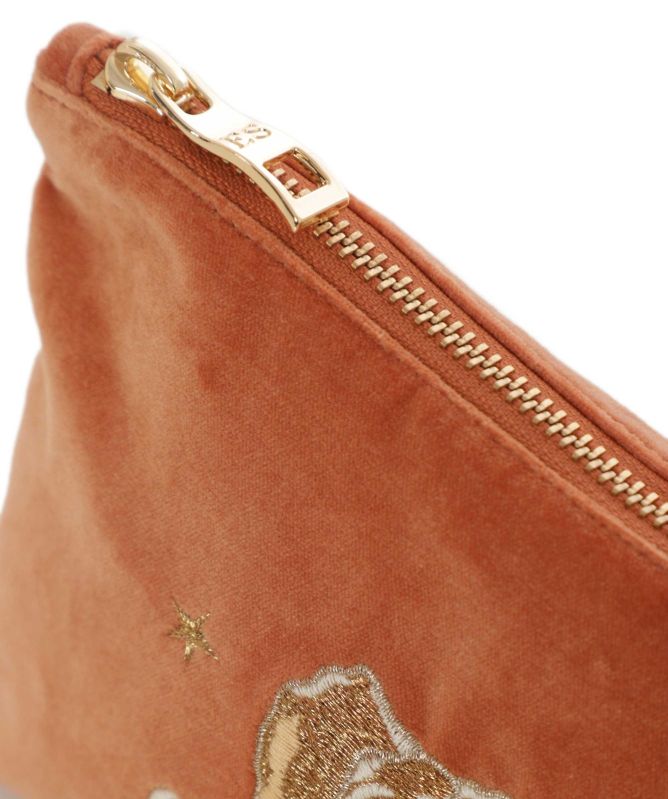 Elizabeth Scarlett Golden Elephants Mini Pouch